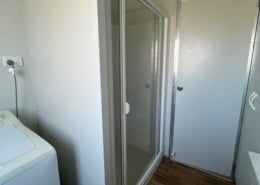 Bathroom with washer