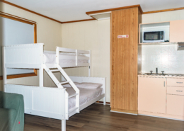 Wooden double bunk